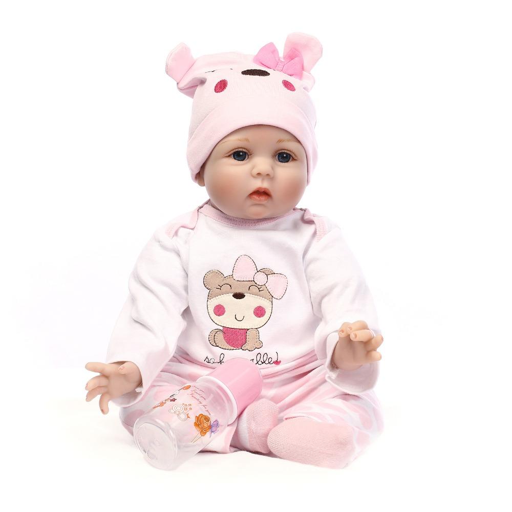 40 см Bebe Realista Reborn Doll Реалистичная кукла Reborn для девочек, силиконовые куклы, игрушки для детей, рождественский подарок Bonecas для детей