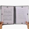 A4 File Folder Waterproof Spiral-bound Sheet Music Binder 10 X 13 Inches 20 Sleeves Double Sided for Violinist Pianists