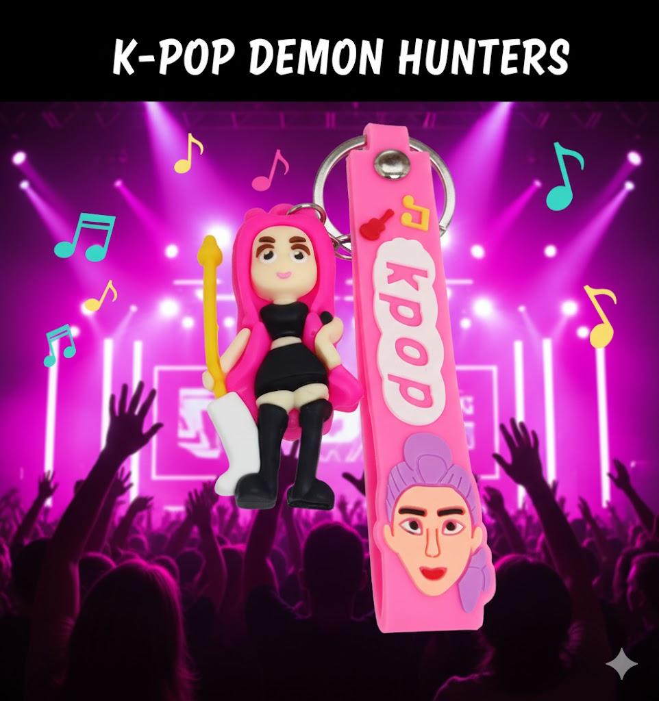 Брелок Кейпоп охотницы на демонов Mira Мира K-Pop Demon Hunters Huntr/x детский на рюкзак, ключи игрушка 7 см