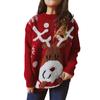 Women's Fashion Fall And Winter Christmas Loose Round Neck Pullover Knitted Sweater