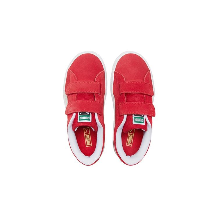 Puma Замша Классик Xxi (Средние дети) Повседневная обувь Белый/Красный Детская 380563-02