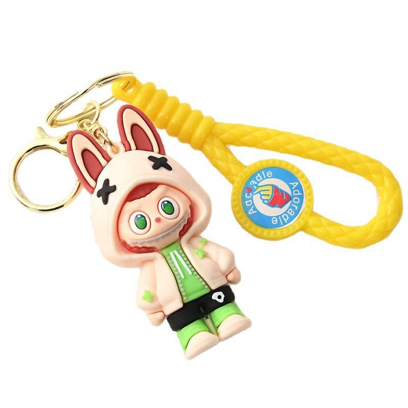 Мультяшный брелок Мягкая резиновая кукла Маленькая овечка Школьный ранец Маленькая подвеска
