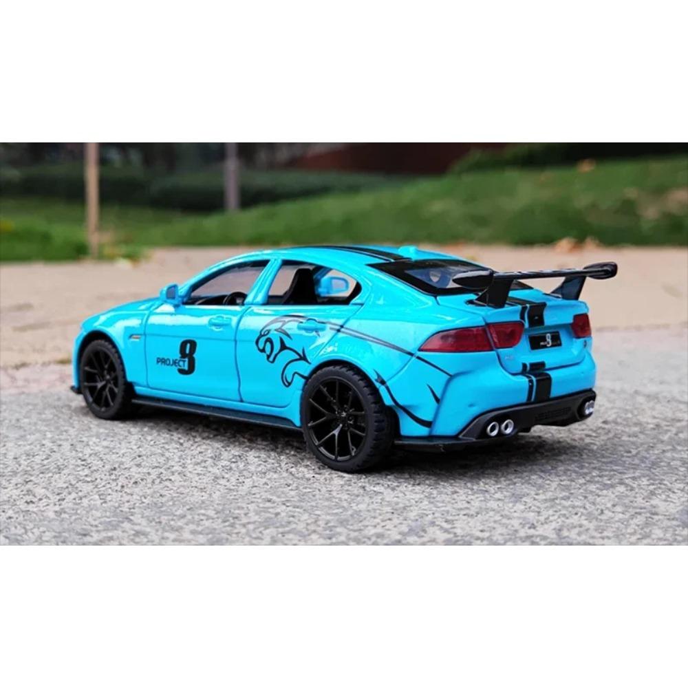 1/32 Jaguar EX Сплав Спортивный Автомобиль Модель Литье под Давлением Металл Игрушечный Транспорт Средство Модель Автомобиля Звук и Свет Высокая Симуляция Коллекция Подарок