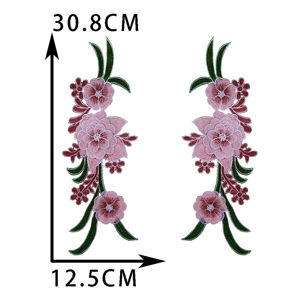Diy Sewing Color Embroidery Corsage Decorative Patch Repair Cheongsam Dress Performance Dress Clothing Accessories