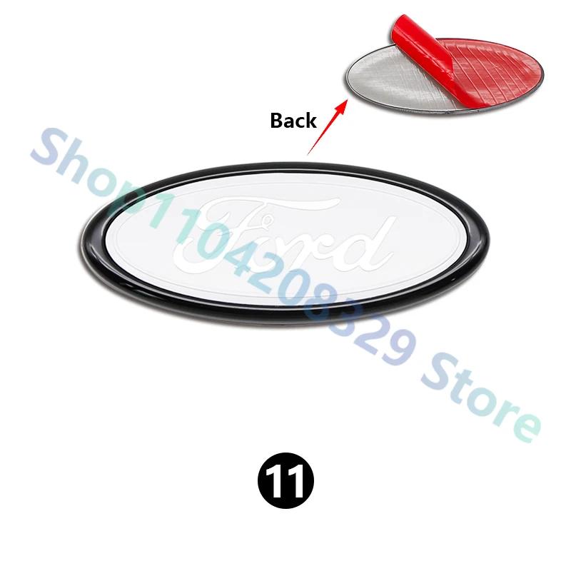For Ford MK1 Car Front Rear Trunk Emblem 11.5x4.5cm Cover Sticker for Ford Focus Edge Mondeo Ecosport Ranger Fiesta Fusion Kuga Accessories