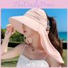 Summer Sun Protection Hat With Wide Brim And Neck Guard For Women Outdoor Sun Shield