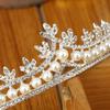 Свадебные украшения корона сплав бриллиантовый глянцевый жемчужный венец тиара корона феникс свадебное платье аксессуары ювелирные изделия