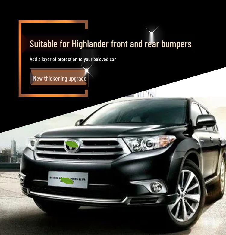 Совместимые защиты переднего и заднего бампера для Toyota Highlander (Модели 09-12, 15-18)
