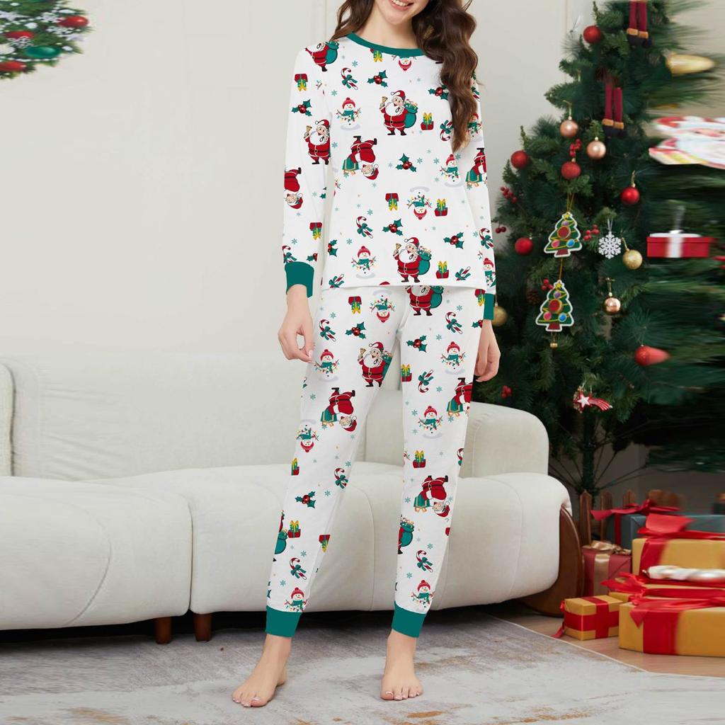 Рождественский комплект для семьи, родителей и детей, предметы интерьера, рождественская пижама, комплект из двух предметов