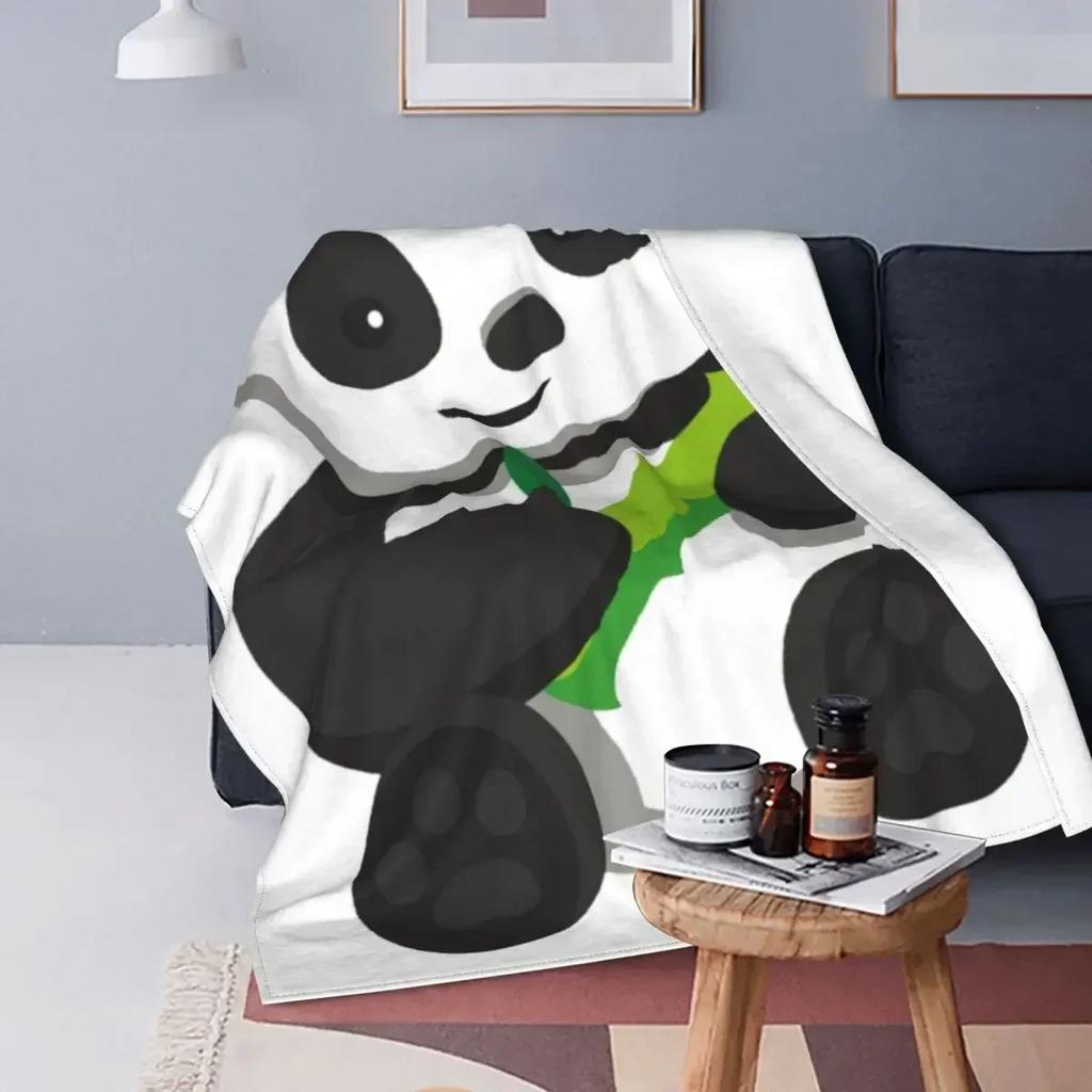 Уютный бамбуковый плед D Panda, мягкий фланелевый зимний плед для дивана, офиса, спальни, очаровательный принт с животными