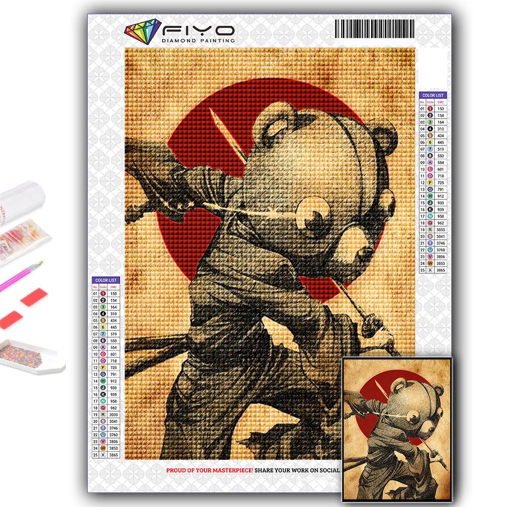 Алмазная вышивка Аниме Африканский самурай 5D DIY Алмазная картина Вышивка крестом Стразы