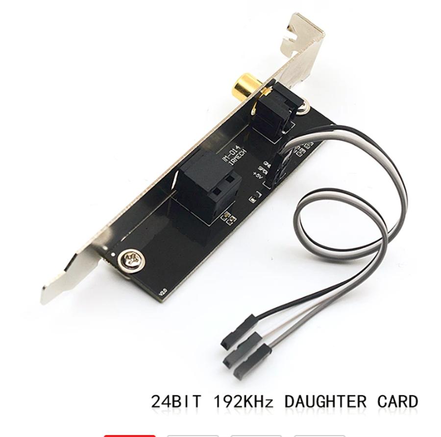 24БИТ 192КГц SPDIF Оптический Коаксиальный Цифровой Звуковой Карта Заглушка Для Материнской Платы ПК