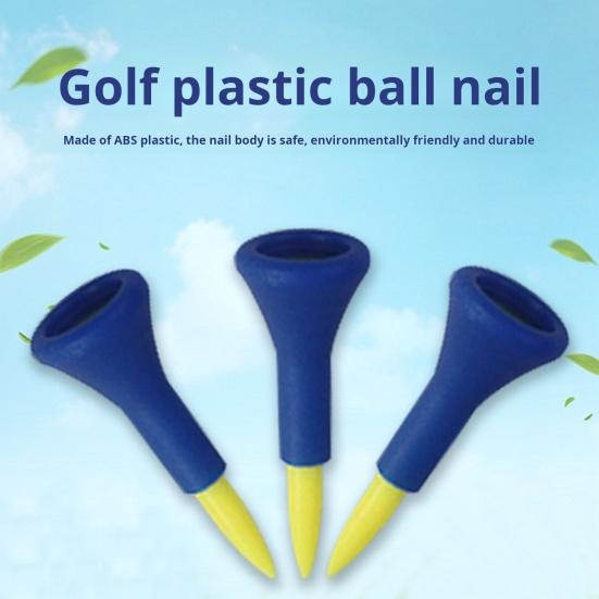 5 шт. футболок для гольфа, небьющиеся пластиковые футболки для гольфа оптом с широким мягким резиновым колпачком, уменьшающим трение