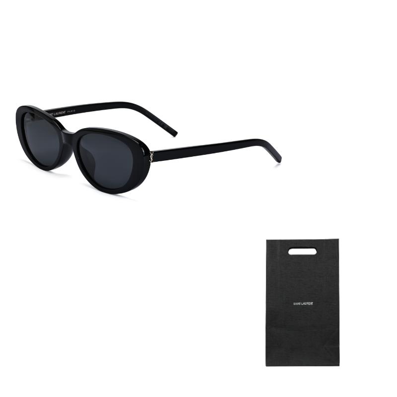 Saint Laurent Logo Design Cat Eye Sunglasses Women sunglasses Black SLM154/K-001