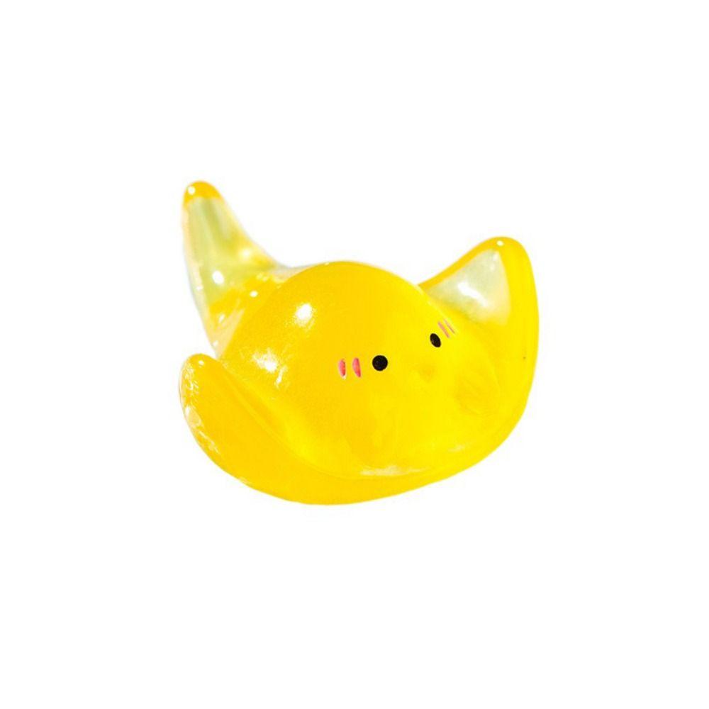 Серия Морских Животных Модель Морской Рыбы Светящиеся Цветные Морские Животные Миниатюрные Смоляные Светящиеся Медузы Украшение Аквариум