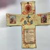 Ручная работа Карманный ораторий Портативная христианская сумка для молитвенной ткани с крестом Дорожный набор для молитвы Для духовной защиты Веры