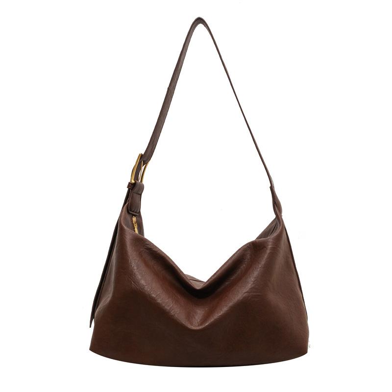 Commuter Large Capacity Shoulder Bag Autumn and Winter New Popular Retro Crossbody Bag Fashionable Versatile Tote Bag Hot Sale