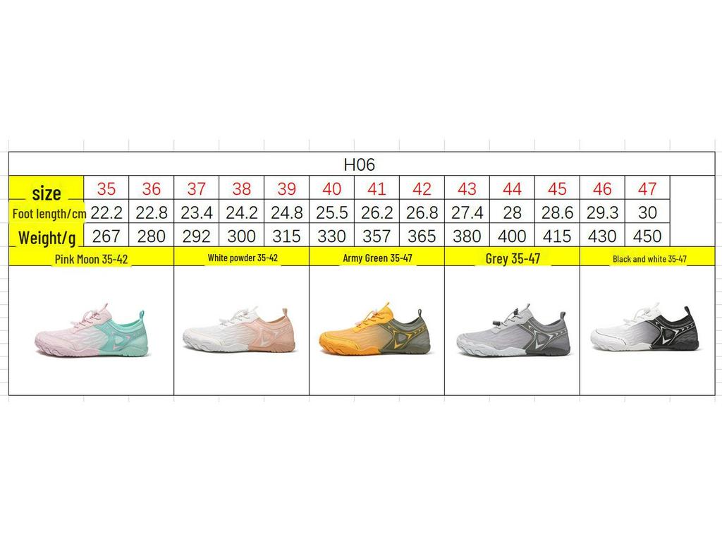 Мужская и женская нескользящая обувь для плавания по реке, пляжа и дайвинга — устойчивая к царапинам и быстросохнущая конструкция.