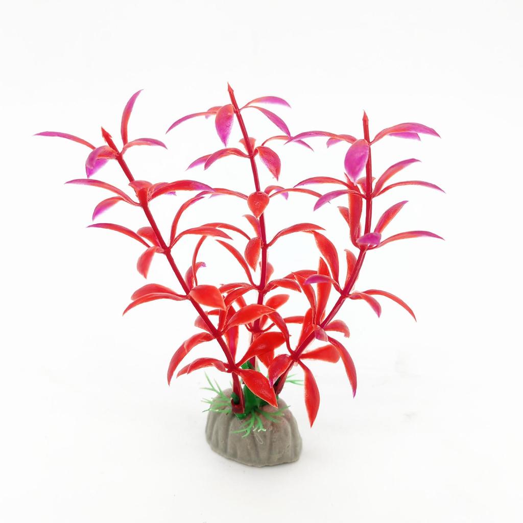 Fish Tank Decor: Artificial Aquatic Plants & Reptile Leaves