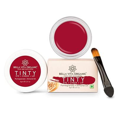 Bella Vita Organic 3 in 1 Pomegranate Tinty - Тинт и румяна для губ, глаз и щек