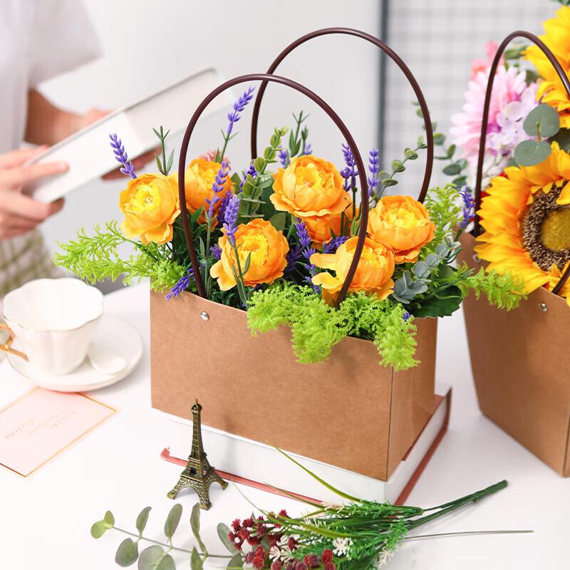 Kraft Paper Flower Gift Bag