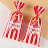 25/50/100Pcs Popcorn Packaging Bag Carnival Stripes Bags Portable Food Cups Snack Bags Mini Treats Containers Party Supplies