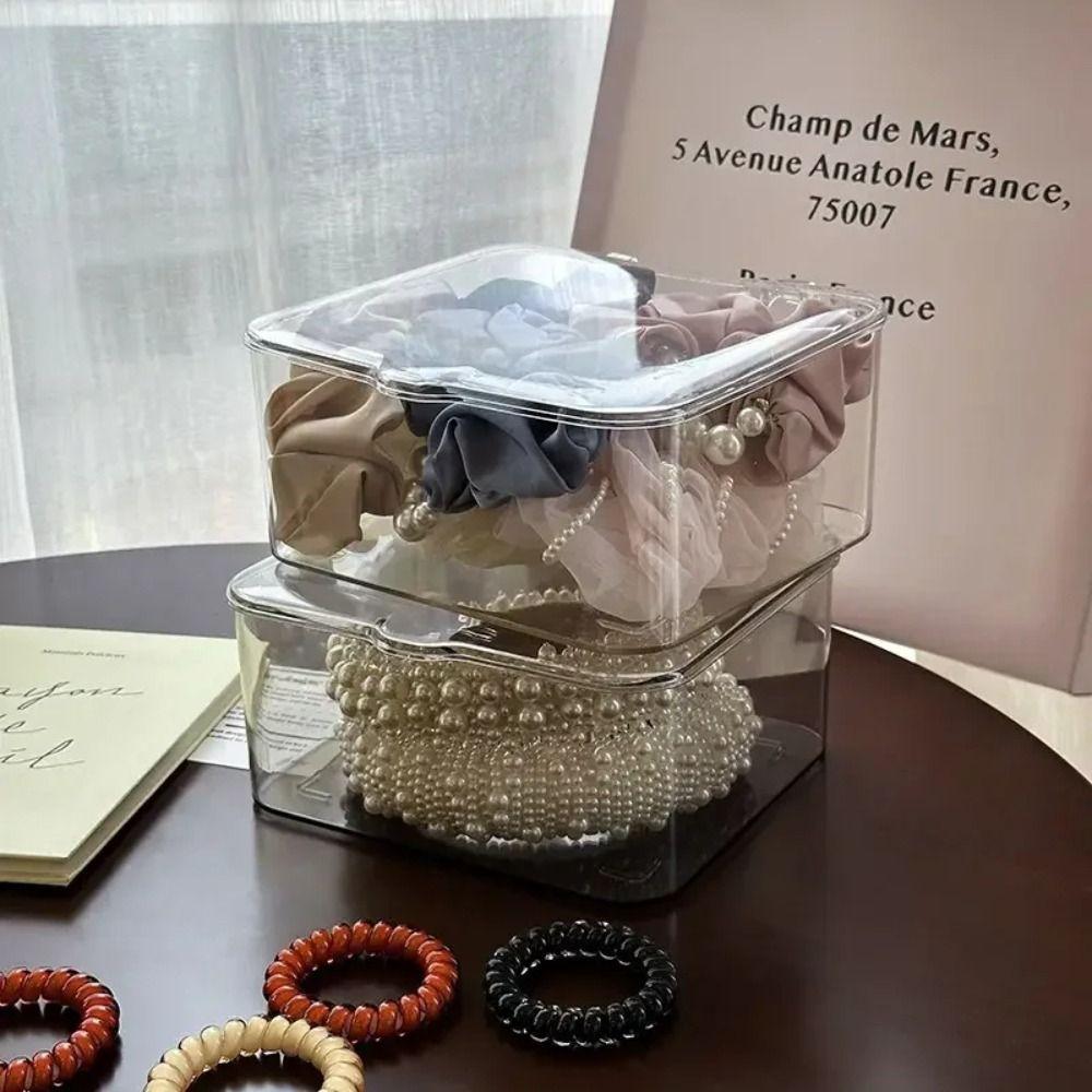 Акриловый органайзер для косметики Прозрачная организация чайного сервиза Многофункциональная настольная коробка для хранения