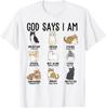 Христианский Бог Скажи Я Кот Иисус Подросток Девушка Женщины Малыш Футболка унисекс Футболка