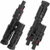 Connector 1 Pair Solar PV Multi Parallel Branch Connectors Pv Module Panel Connector Male & Female Solar Energy Adapter