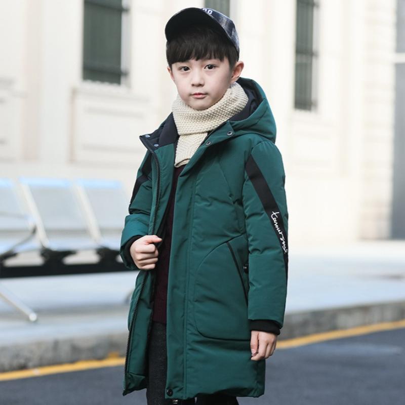 Winter Children's Clothing Boys' Winter Clothing Long Fashionable Windproof Thick Warm Coat