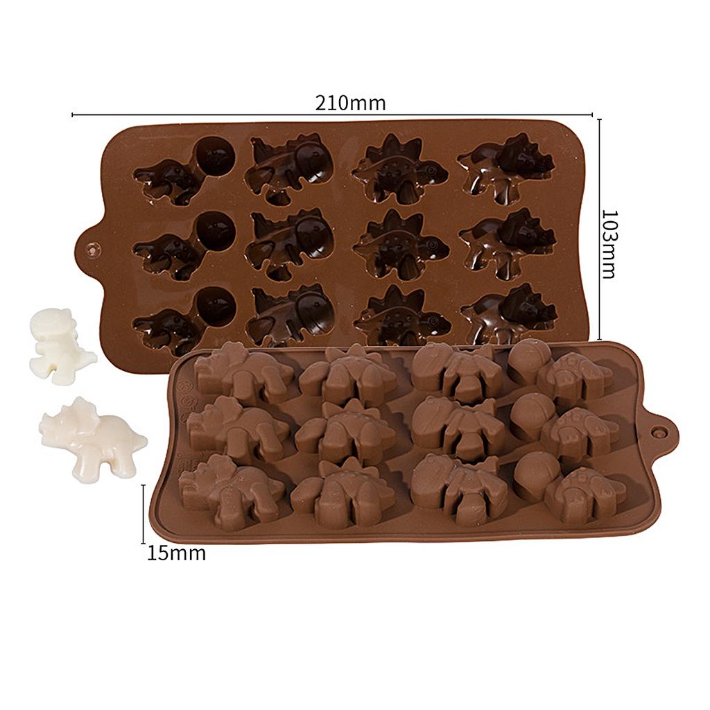 Силиконовая форма для шоколада «Цветок» DIY Mini Letter Dinosaur Fondant Mold Jelly Cookies Candle Making Children's Party Торт Декор