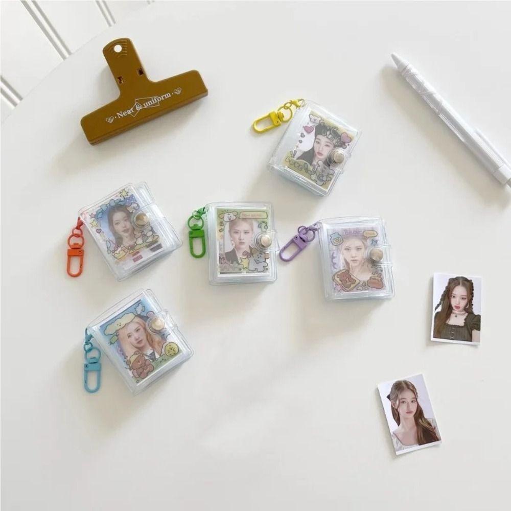 Держатель для фотокарточек Cartoon Idol, 2-дюймовый альбом для хранения карточек, мини-фотоальбом для девочек