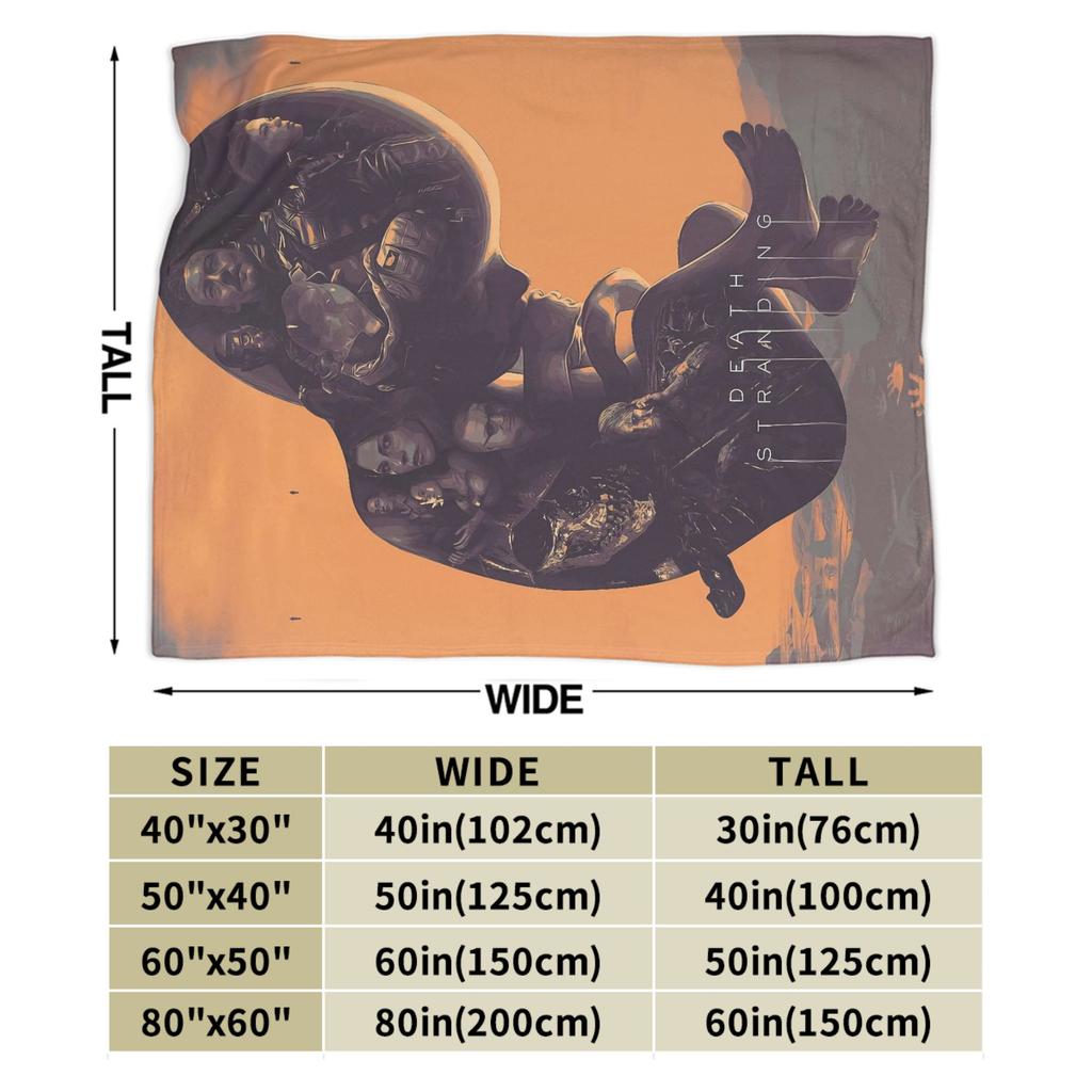 Death Stranding Видеоигра Супермягкое Одеяло Мальчик Девочка Плюшевое Плед Модное Уличное Фланелевое Покрывало Покрывало для Дивана