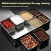 Rust-proof Seasoning Box 6/8 Grids Food Preparation Box Durable Dessert Ingredient Box