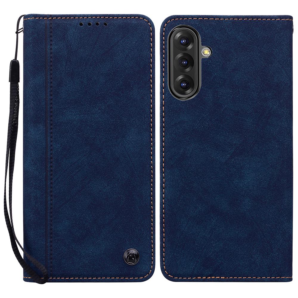 Чехол для Samsung Galaxy A36 5G/A56 5G с узором из линий, кошелек, кожаный чехол для телефона со шнурком