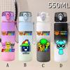 High Quality 550ml Game Sprunki Gradient Sports Water Bottle Cartoon Leak-proof Portable Drinking Bottles Outdoors Sports Fitness Water Cup