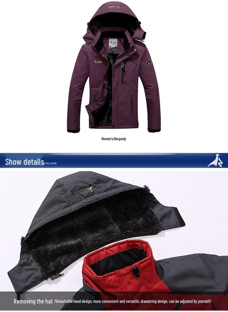 2026 Warm Windproof Cotton Ski & Mountaineering Jacket for Men & Women