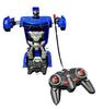 DEFORM ROBOT Radio Controlled Robot Transforming Radio Controlled Toy Glowing Running Transforming Blue
