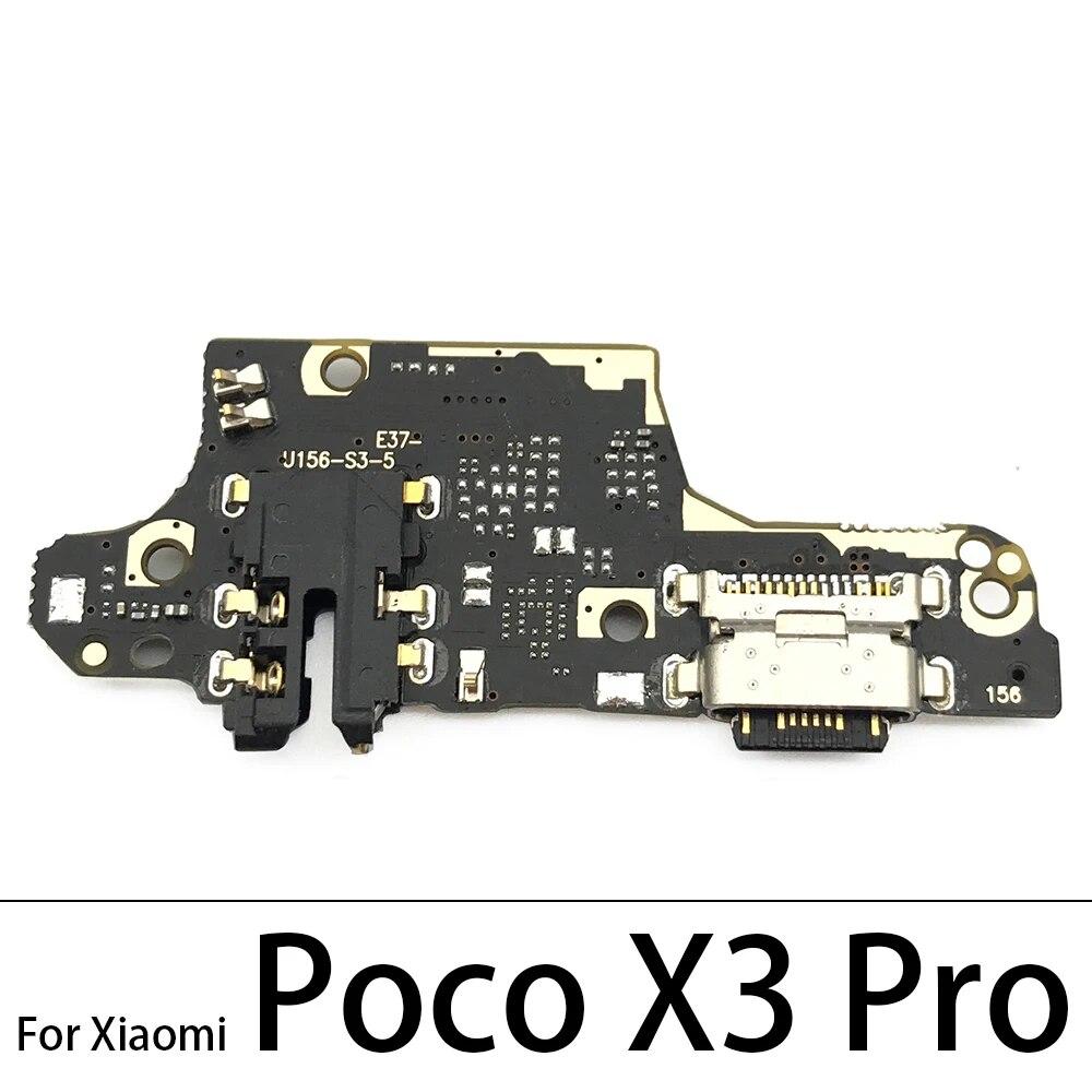 Шлейф зарядной платы для моделей Xiaomi Poco с USB-портом и микрофоном