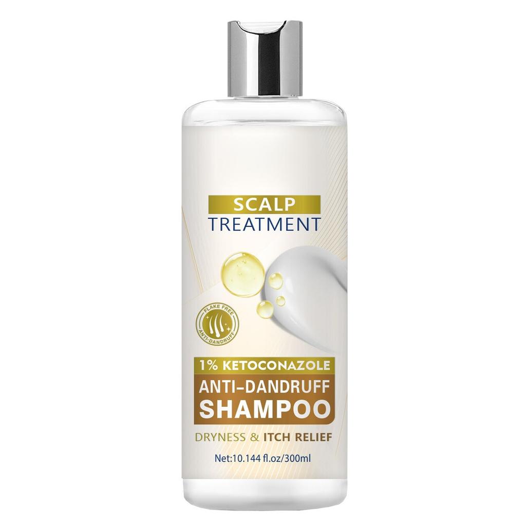 Refreshing Oil Control Shampoo, Soothing Scalp Deep Clean Moisturizing Shampoo 300ml