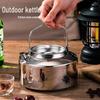 Ultralight Stainless Steel Camping Kettle - Portable Outdoor Use