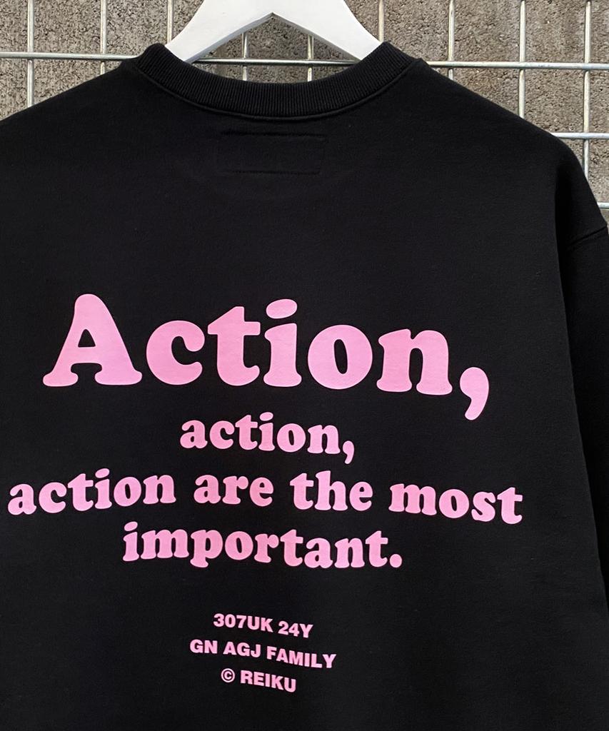 REIKU Rk Action Mtm Black Sweatshirt