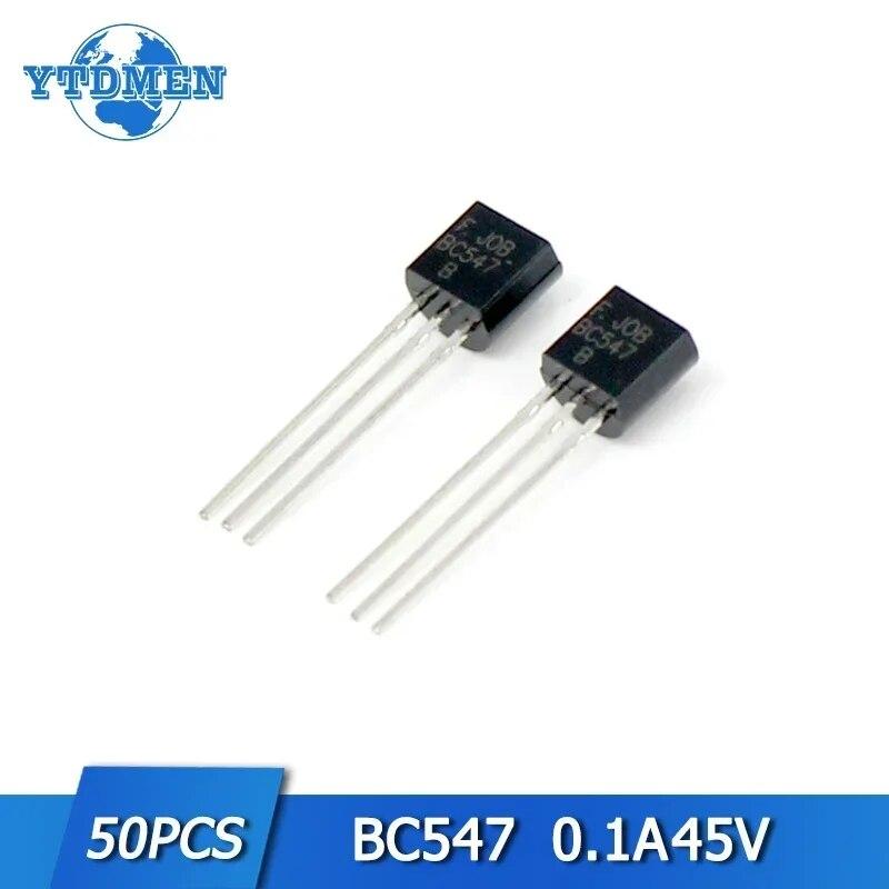 50 шт. TO-92 транзистор BC547 BC557 NPN PNP триодные транзисторы комплект электронных компонентов