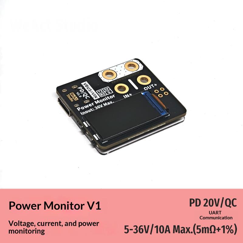 1 Set 36V 10A Max Power Monitor Module With Xt60 Connector Pd Qc Support For Rc Drone Battery Power Detection