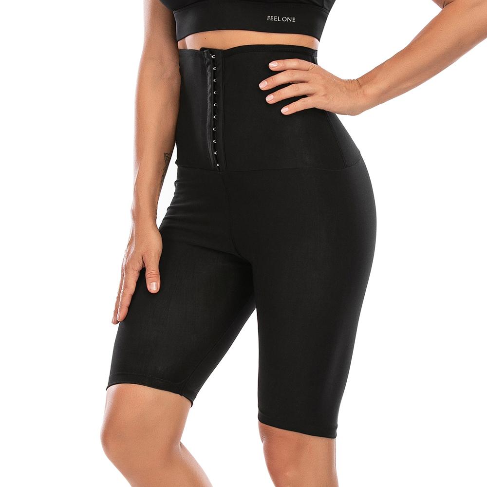 Sauna Shorts for Women Sweat Sauna Pants High Waisted Slimming Shorts Compression Thermo Capris Leggings Workout Body Shaper Thigh Slimmer Shapewear