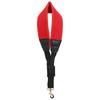 Saxophone Nylon Neck Strap with Thick Soft Padded Adjustable Buckle Black Hook for Baritone Alto Tenor Soprano Sax Red