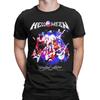 Мужские футболки Heavy Metal Helloween Band Смешные хлопковые футболки с коротким рукавом German Power Rock Футболки с круглым вырезом Одежда Лето