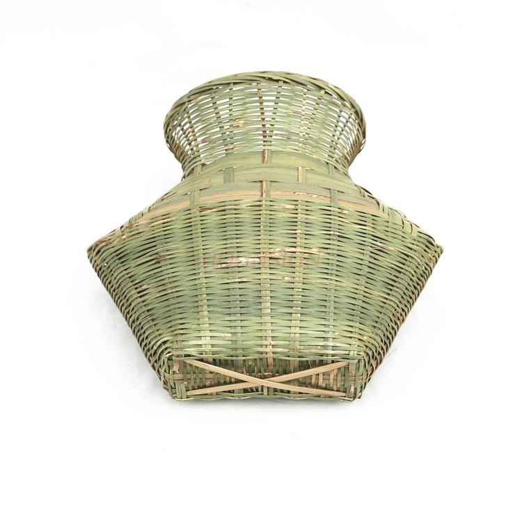 Fish Basket Handmade Bamboo Woven Props Decorative Pendants Fishing Basket Fisherman'S Eel Basket Loach Basket