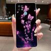 For Oppo A15 CPH2185 Case A15S CPH2179 Clear Fashion Butterfly Flowers Painted Soft TPU Back Cover For Oppo A15 A15S Phone Case