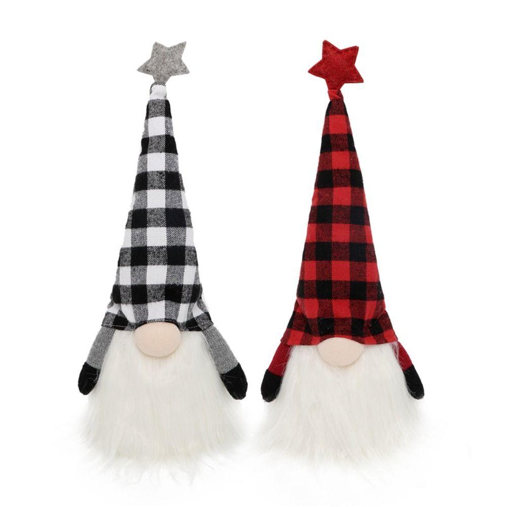 Cute Faceless Old Man Ornaments Soft Christmas Rudolf Doll Christmas Light Gnome Doll Party Favors